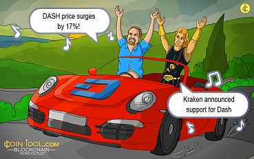 DASH Price Surges 17% as Kraken Adds It To Exchange