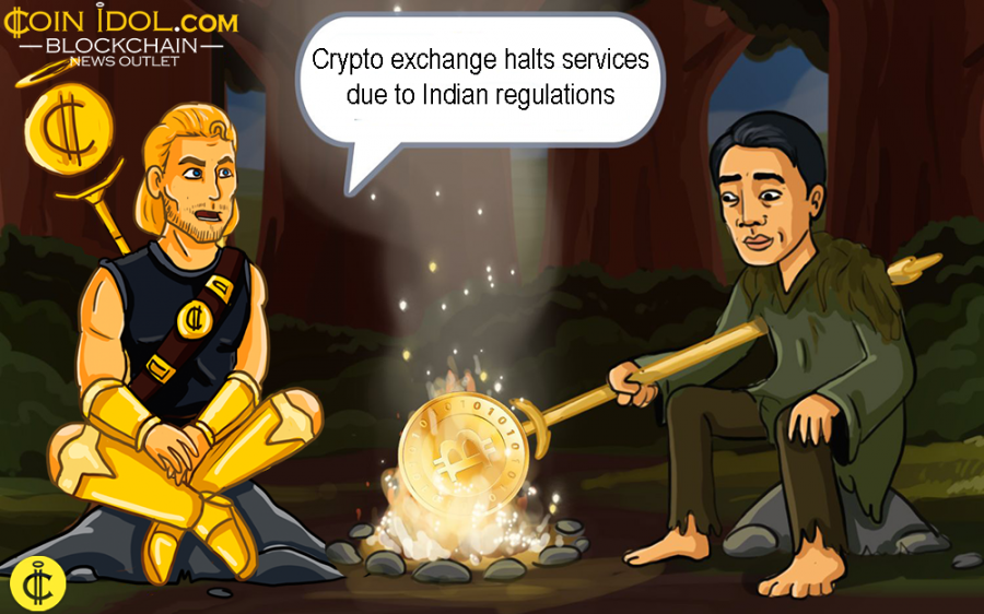 Crypto Exchange Halts Services due to Indian Regulations