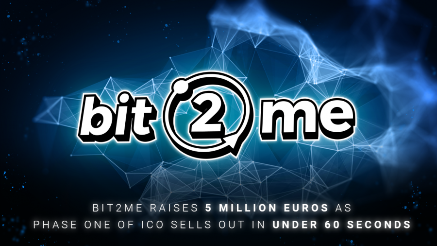 Bit2Me Raises 5 Million Euros as Phase One of ICO Sells Out in Under 60 ...