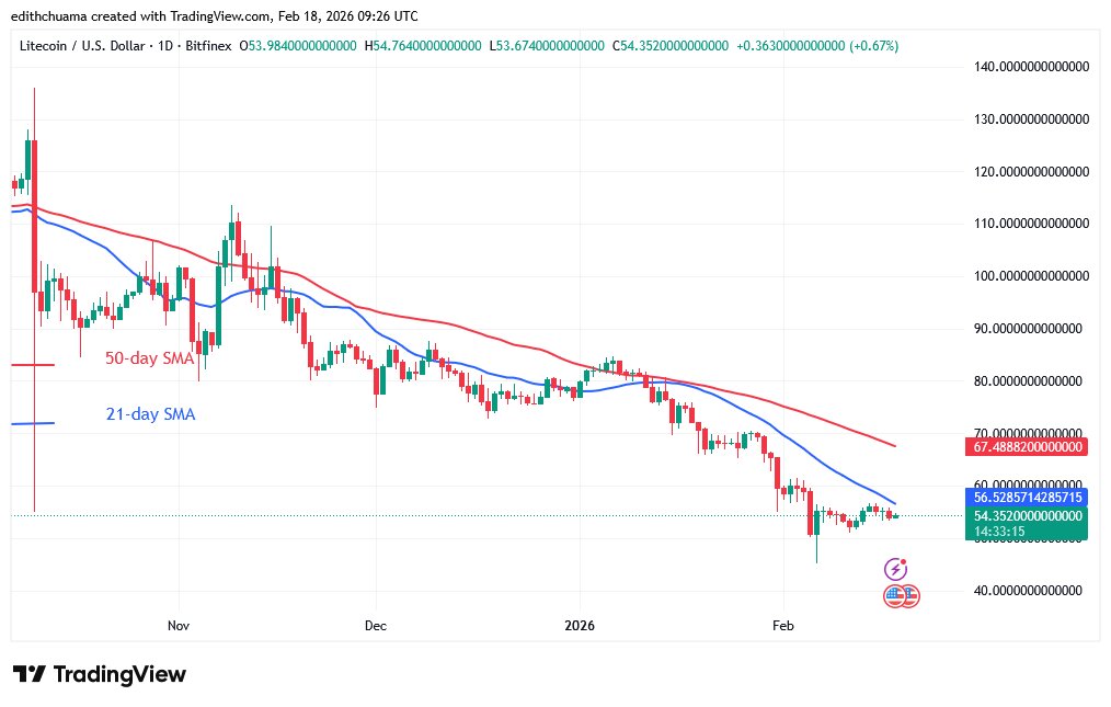 LTCUSD_(Daily Chart) - FEB.18, 2026