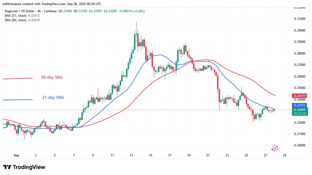 DOGEUSD_(4-hour Chart) - Sept.28, 2025 DOGEUSD_(4-hour Chart) - Sept.28, 2025