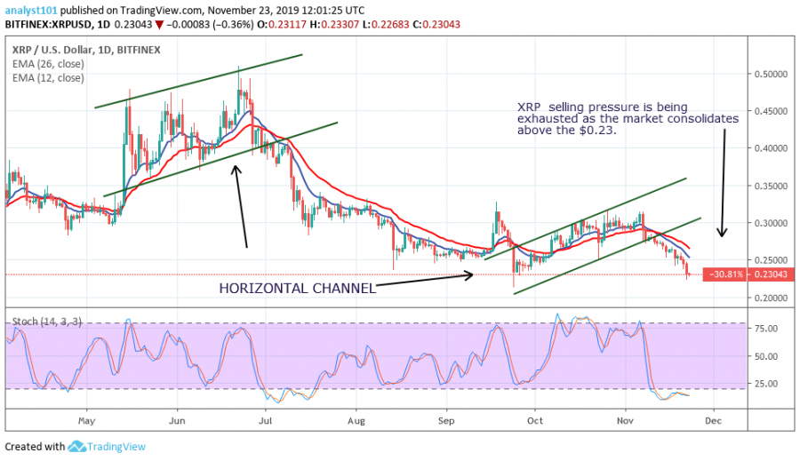 Ripple price, November 23, 2019