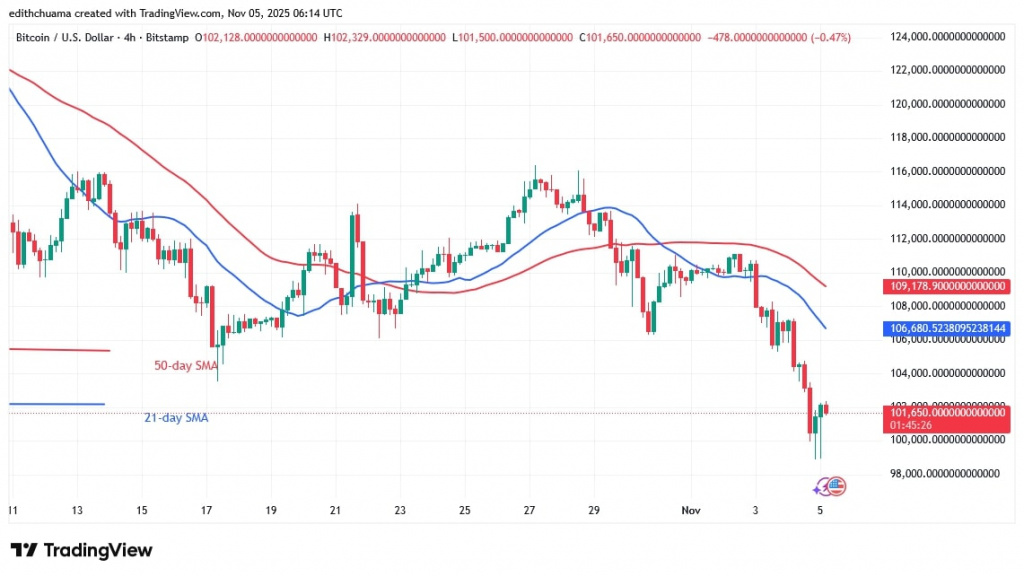 BTCUSD_2025(4-Hour Chart) - NOV.5, 2025 BTCUSD_2025(4-Hour Chart) - NOV.5, 2025