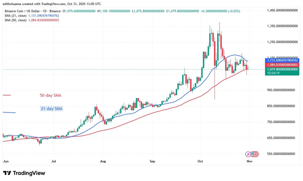 BNBUSD_(Daily Chart) - OCT.31, 2025