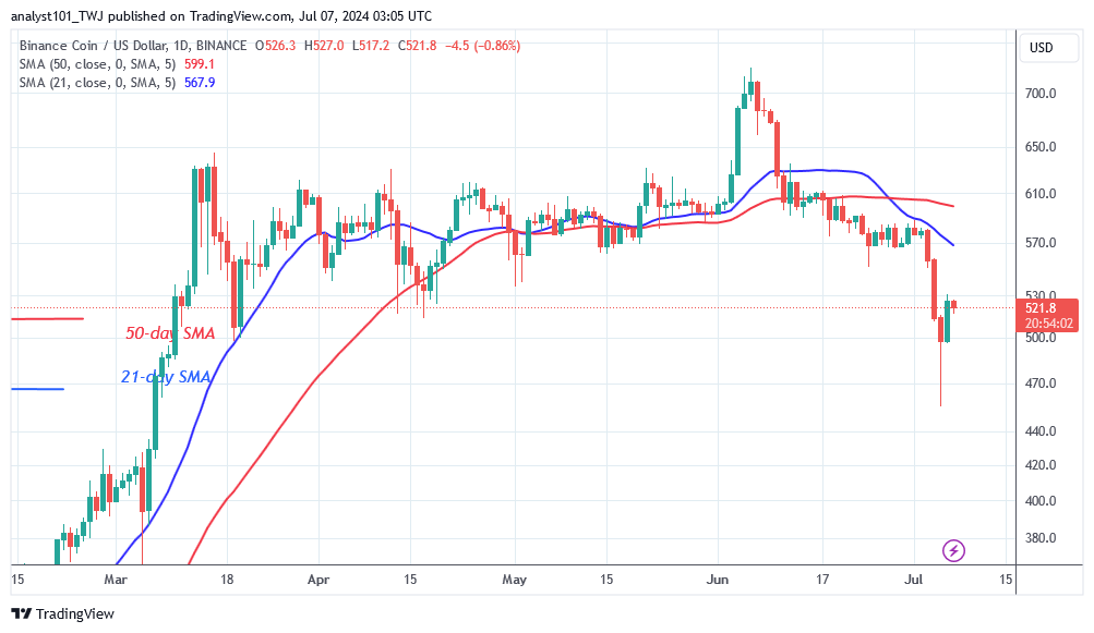 BNBUSD (Daily Chart) –July 7.24.png