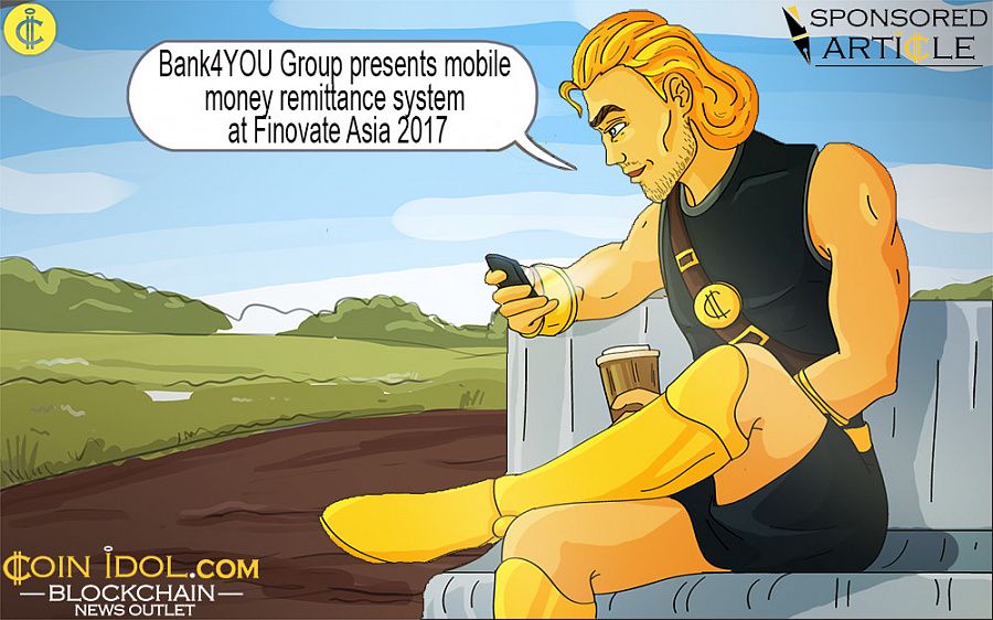Bank4YOU Group presents Mobile Money Remittance System at Finovate Asia 2017 097b3d61a421ff7fa5a9ff2481321c4f