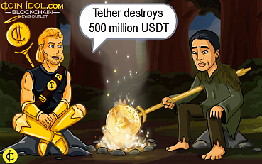 Tether Destroys Approx 500 Million USDT From Its Treasury Wallet