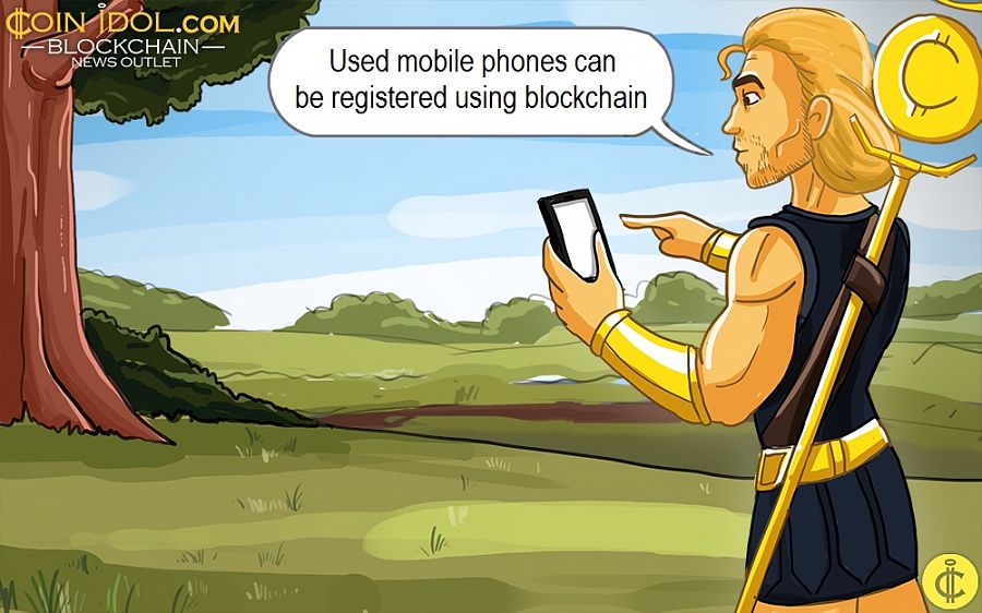 Used mobile phones can be registered using blockchain