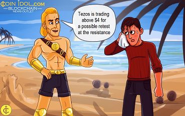 Tezos Retraces to $4 Support for More Upside Momentum