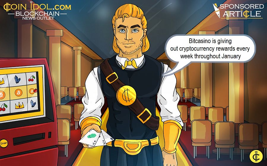 Bitcasino is giving out cryptocurrency rewards every week throughout January