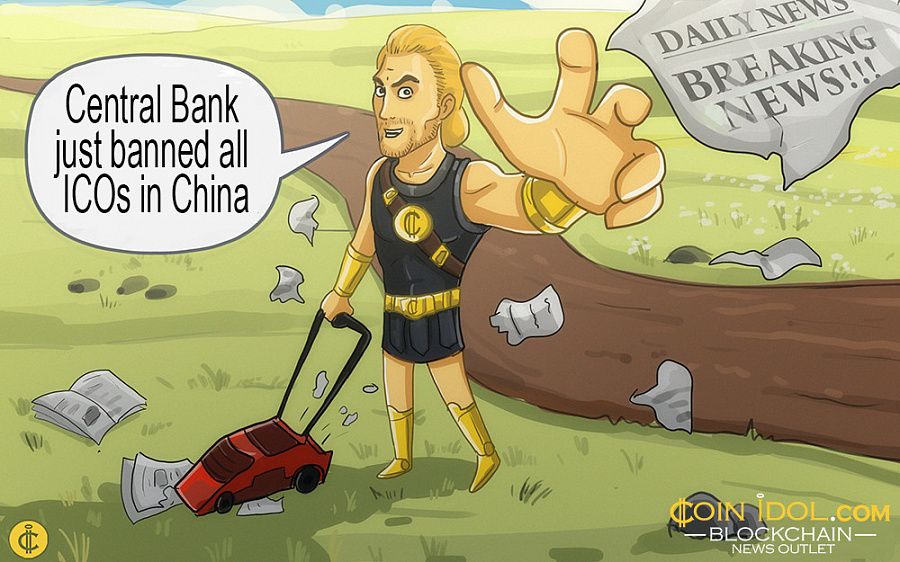 China Bans All ICOs Immediately. Cryptocurrency Prices React 67794bdc51acba56d775a272c88a07d0