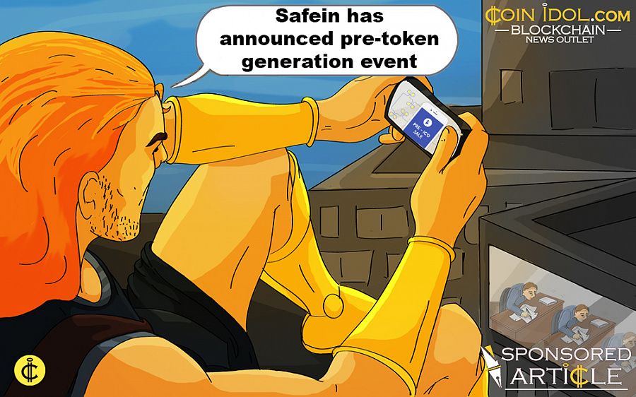 Decentralized Wallet and Identity Platform Safein has Announced Pre-Token Generation Event, Starting 3rd of April 2018 74261ac910f63dec676349bafecfb02b