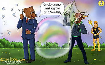 Blockchain & Cryptocurrency Market Grows by 76% in Italy