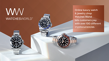 Online Luxury Watch & Jewelry Shop Watches World Lets Customers Pay with Over 100 Different Cryptocurrencies