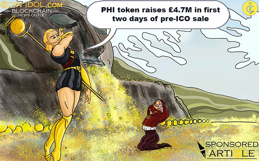 World’s First Hybrid Investment Platform, PHI Token, Raises £4.7M in First Two Days of Pre-ICO Sale B0a3d4aebfcd4adb8d6087ae2b0b3eb5