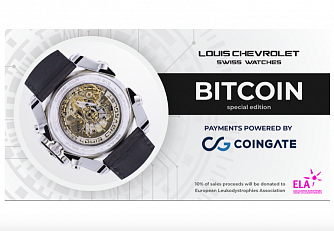CoinGate and Louis Chevrolet Swiss Watches Unite Forces to Fight with a Rare Disease