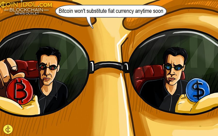 Bitcoin won't substitute fiat currency anytime soon