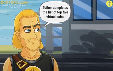 Tether Completes the List of Top Five Virtual Coins by Market Cap
